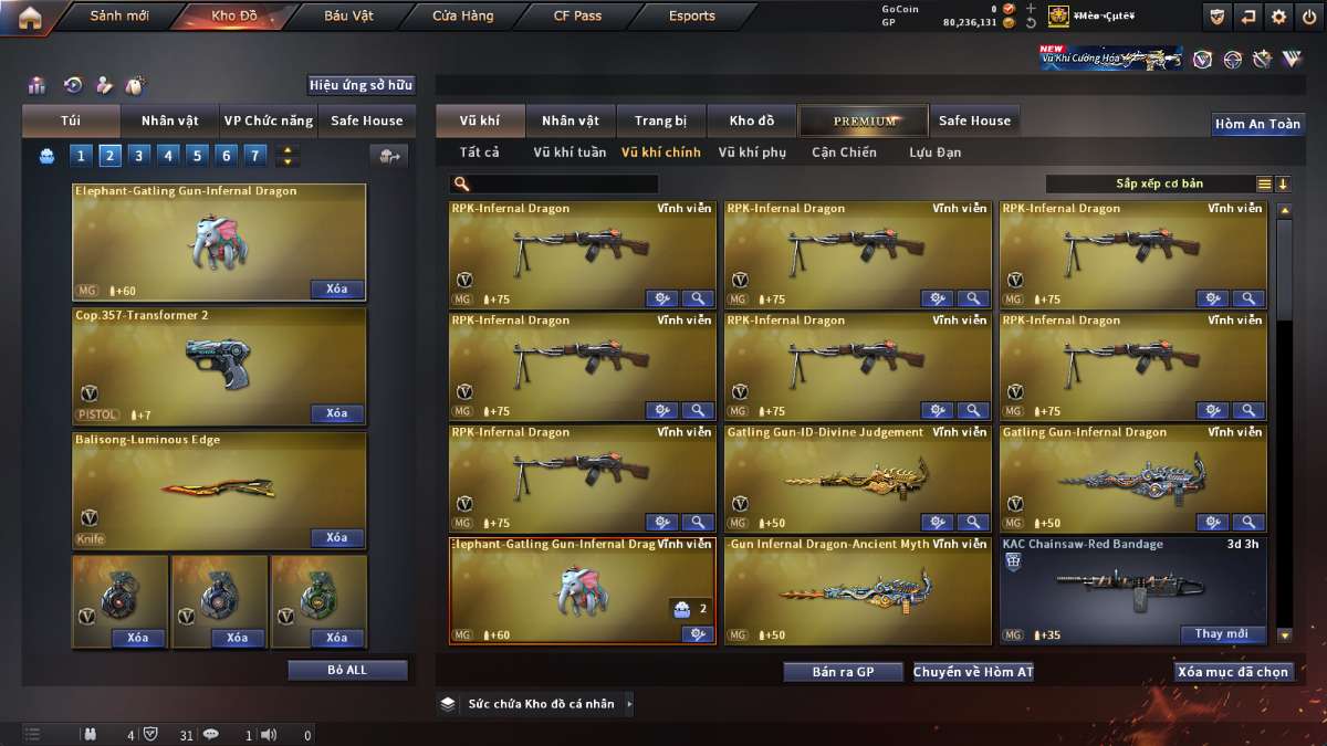 shop acc cf uy tin gia re